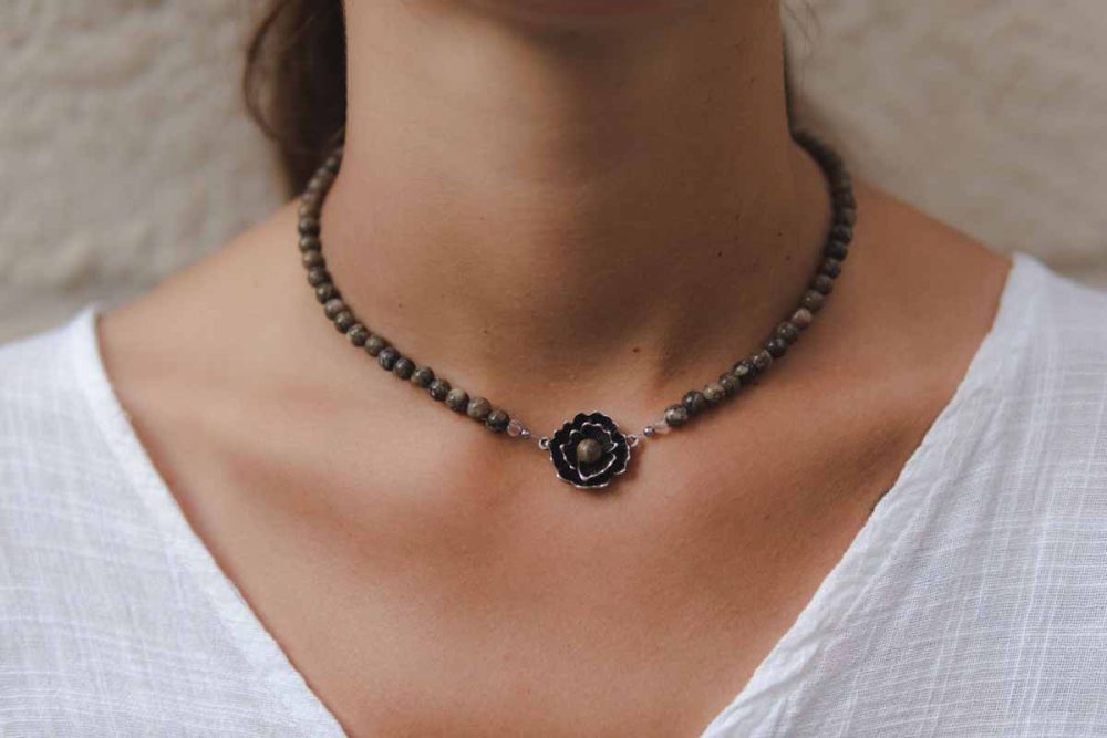 Handmade necklace - Croatian Limestone - Art Shop Unique