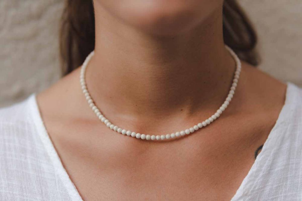 Handmade necklace - Croatian Limestone - Art Shop Unique