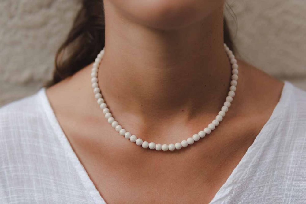 Handmade necklace - Croatian Limestone - Art Shop Unique