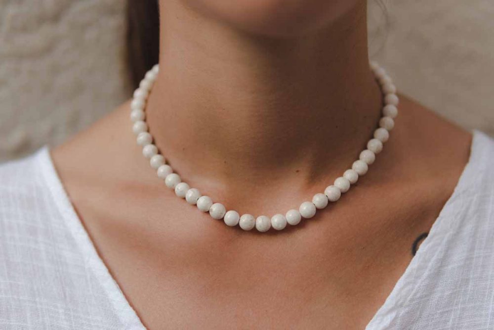 Handmade necklace - Croatian Limestone - Art Shop Unique
