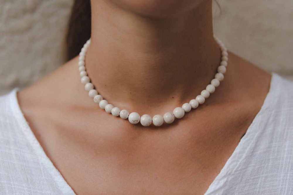 Handmade necklace - Croatian Limestone - Art Shop Unique