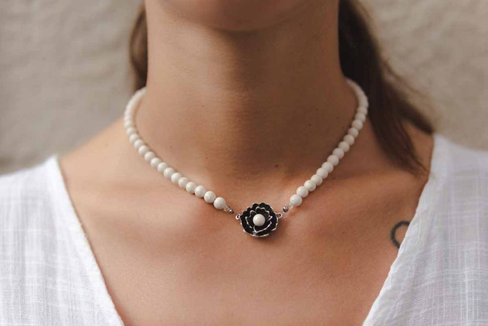 Handmade necklace - Croatian Limestone - Art Shop Unique