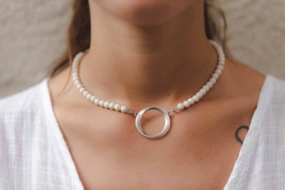 Handmade necklace - Croatian Limestone - Art Shop Unique