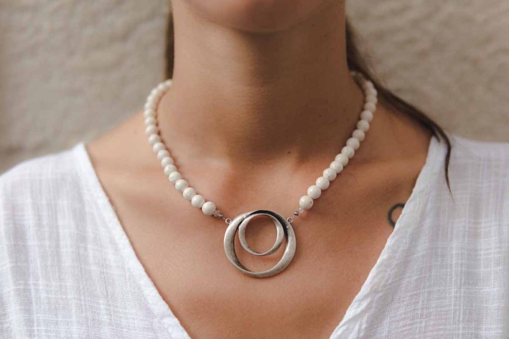 Handmade necklace - Croatian Limestone - Art Shop Unique