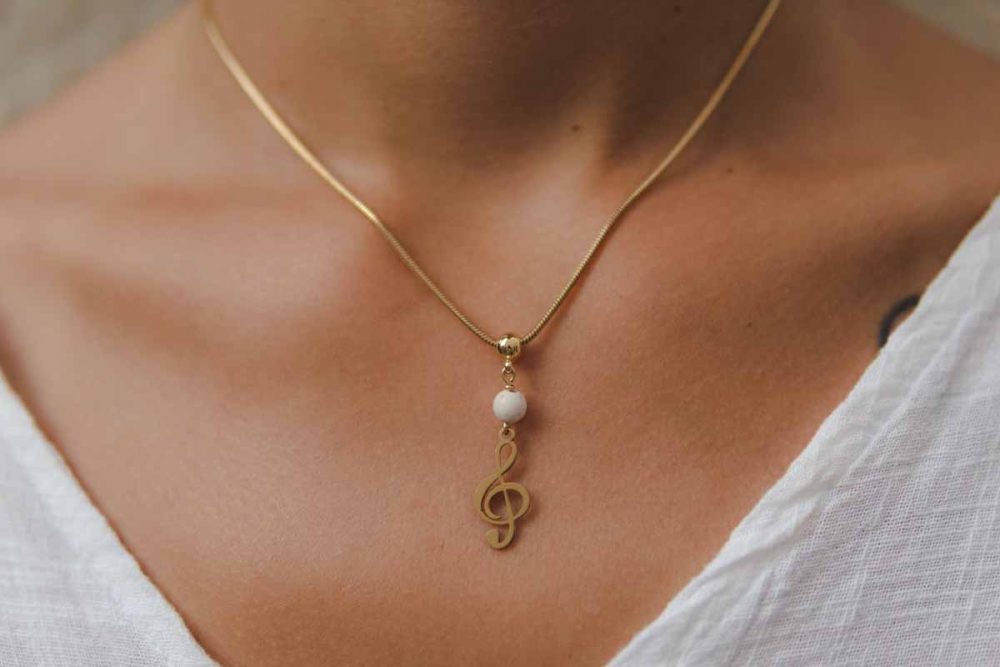 Handmade necklace - Croatian Limestone - Art Shop Unique