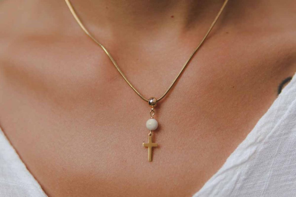 Handmade necklace - Croatian Limestone - Art Shop Unique