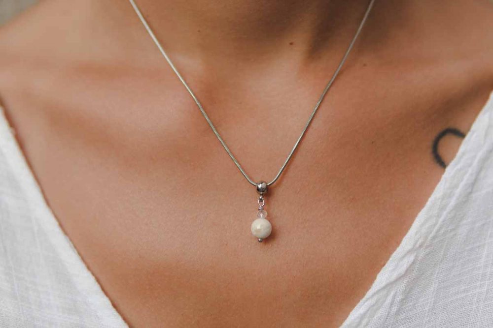Handmade necklace - Croatian Limestone - Art Shop Unique