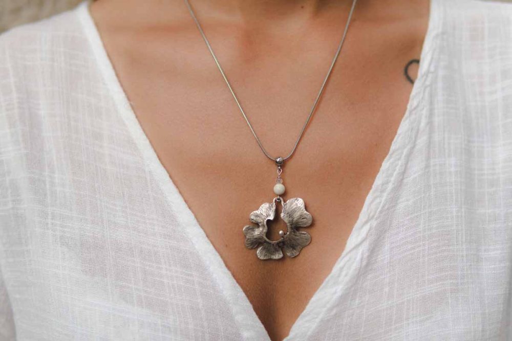 Handmade necklace - Croatian Limestone - Art Shop Unique