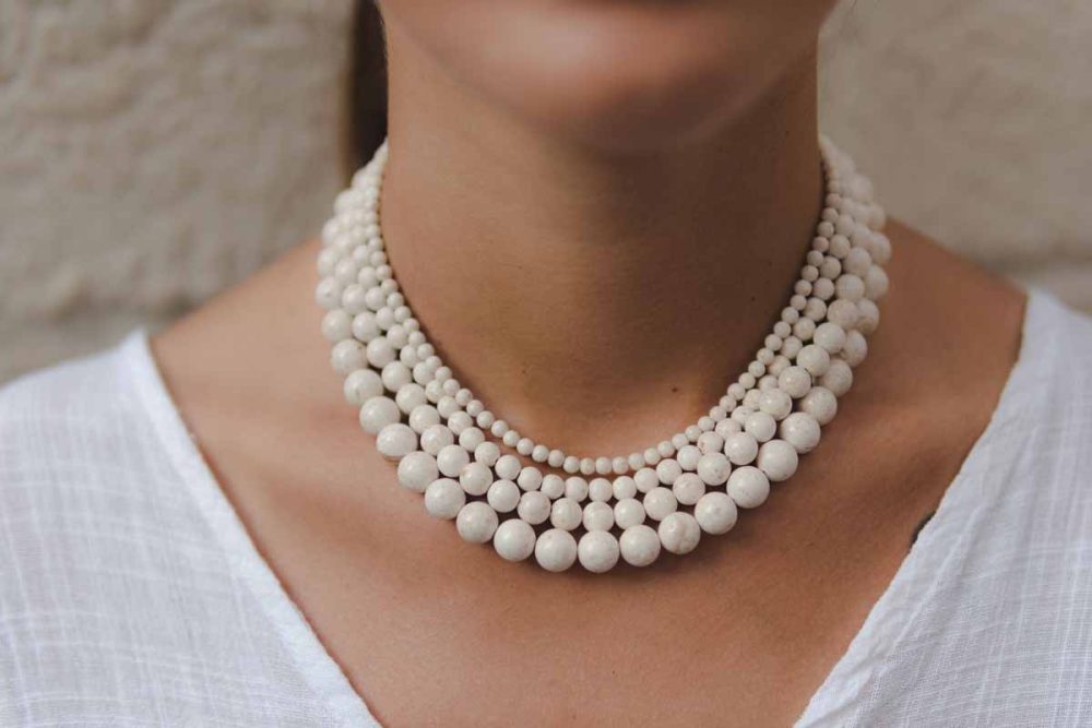 Handmade necklace - Croatian Limestone - Art Shop Unique