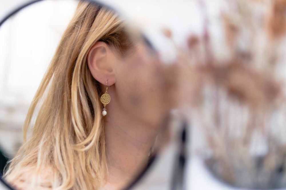 Handmade earrings - Croatian Limestone - Art Shop Unique