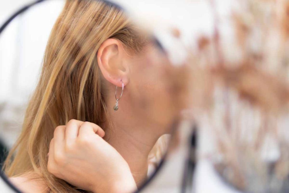 Handmade earrings - Croatian Limestone - Art Shop Unique