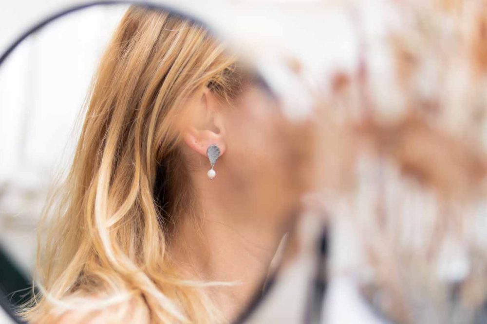 Handmade earrings - Croatian Limestone - Art Shop Unique