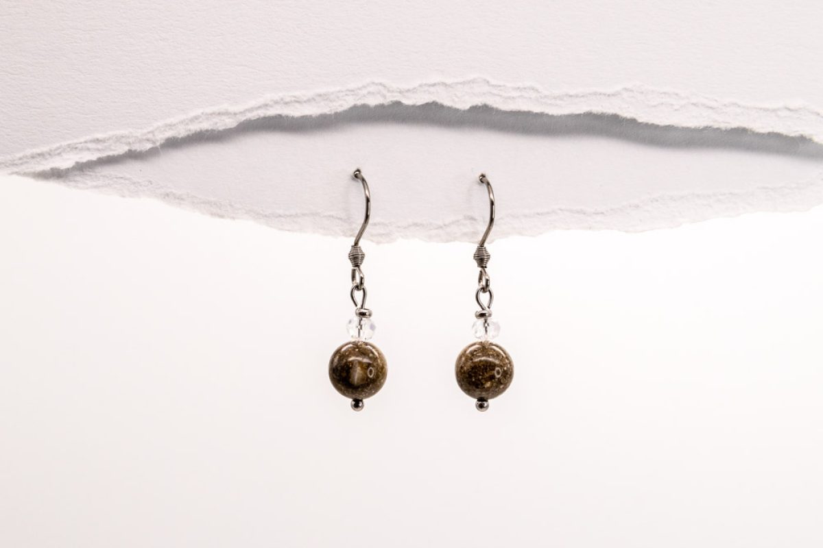 Handmade earrings - Croatian Limestone - Art Shop Unique