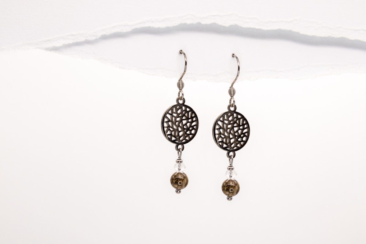 Handmade earrings - Croatian Limestone - Art Shop Unique