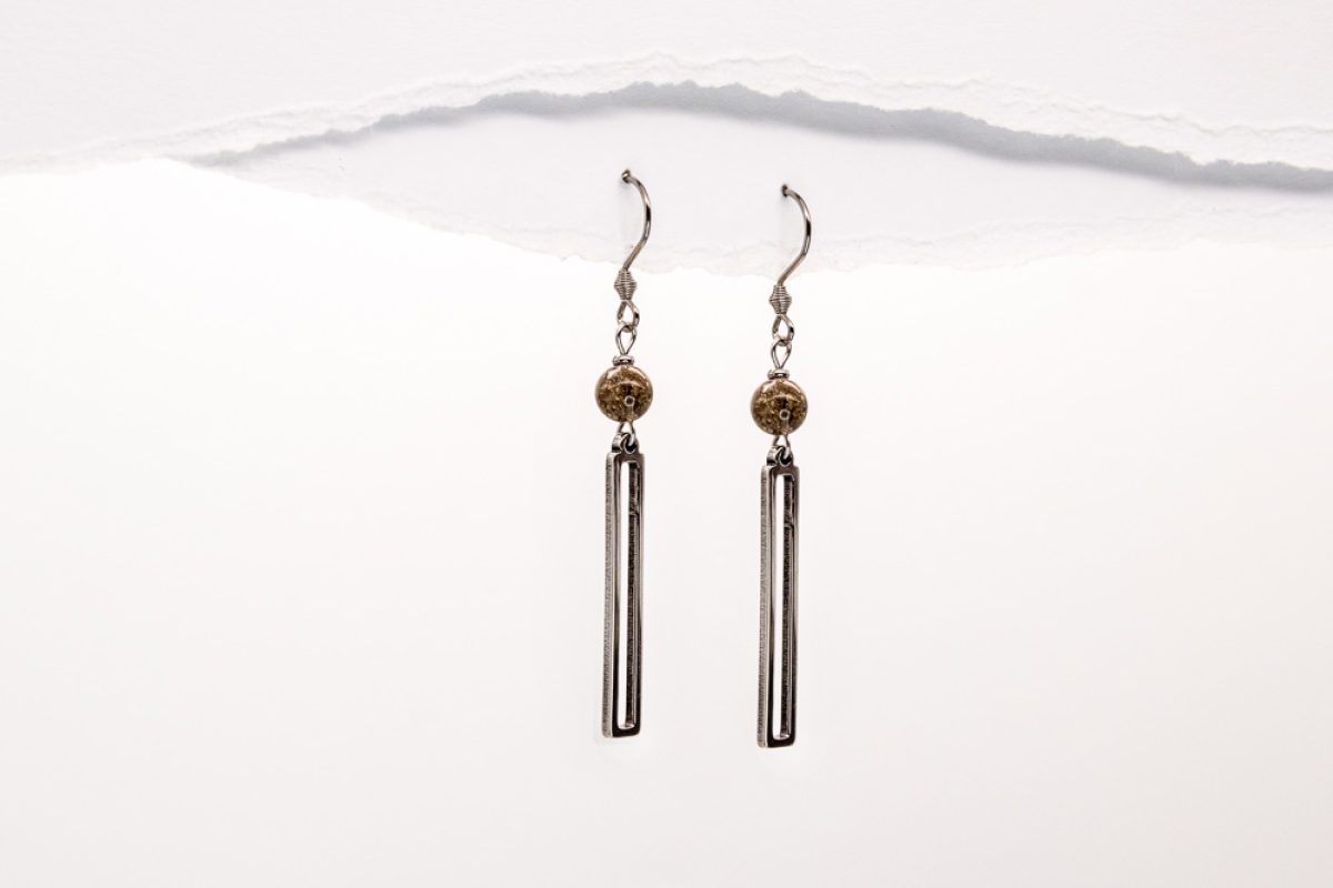 Handmade earrings - Croatian Limestone - Art Shop Unique