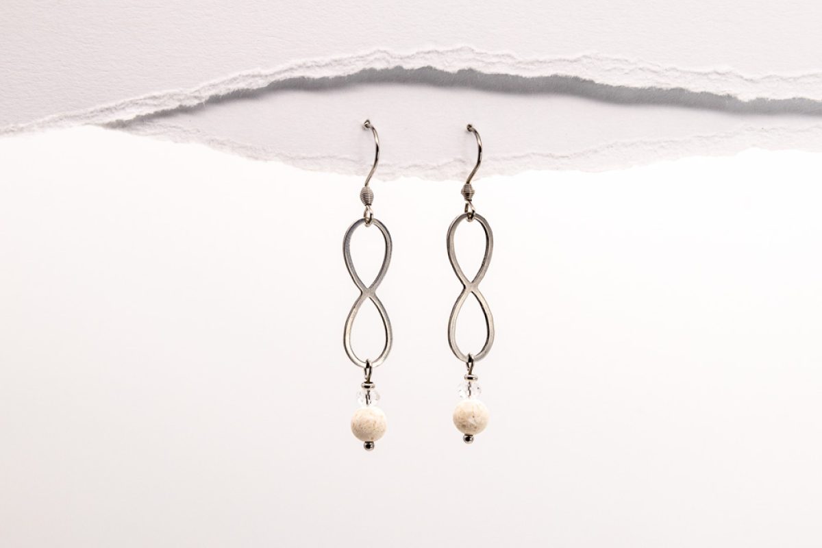 Handmade earrings - Croatian Limestone - Art Shop Unique