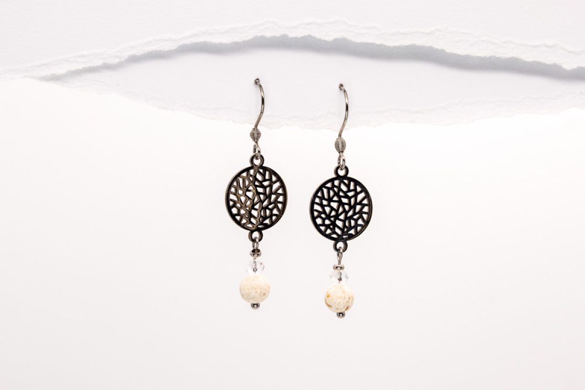 Handmade earrings - Croatian Limestone - Art Shop Unique