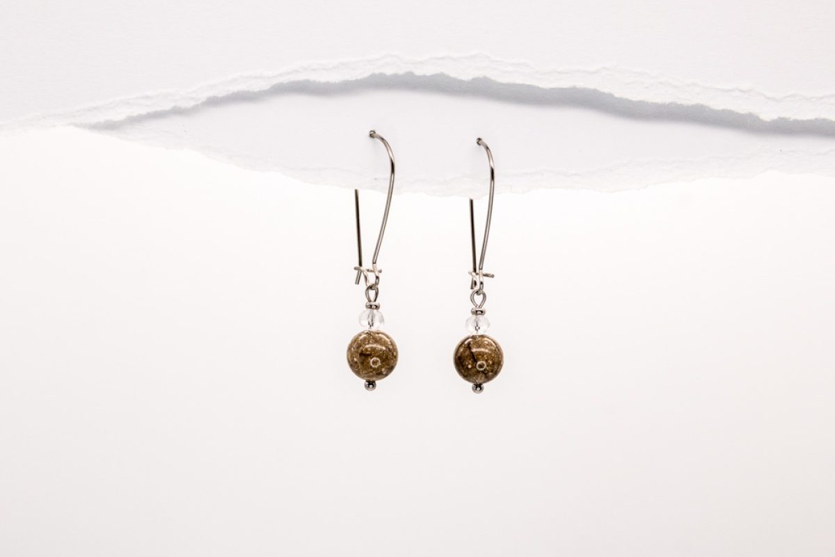 Handmade earrings - Croatian Limestone - Art Shop Unique