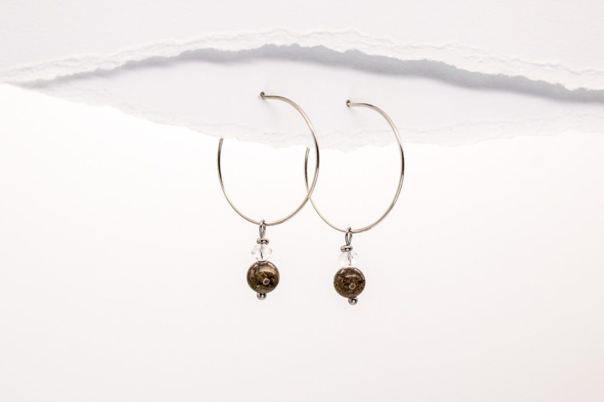 Handmade earrings - Croatian Limestone - Art Shop Unique