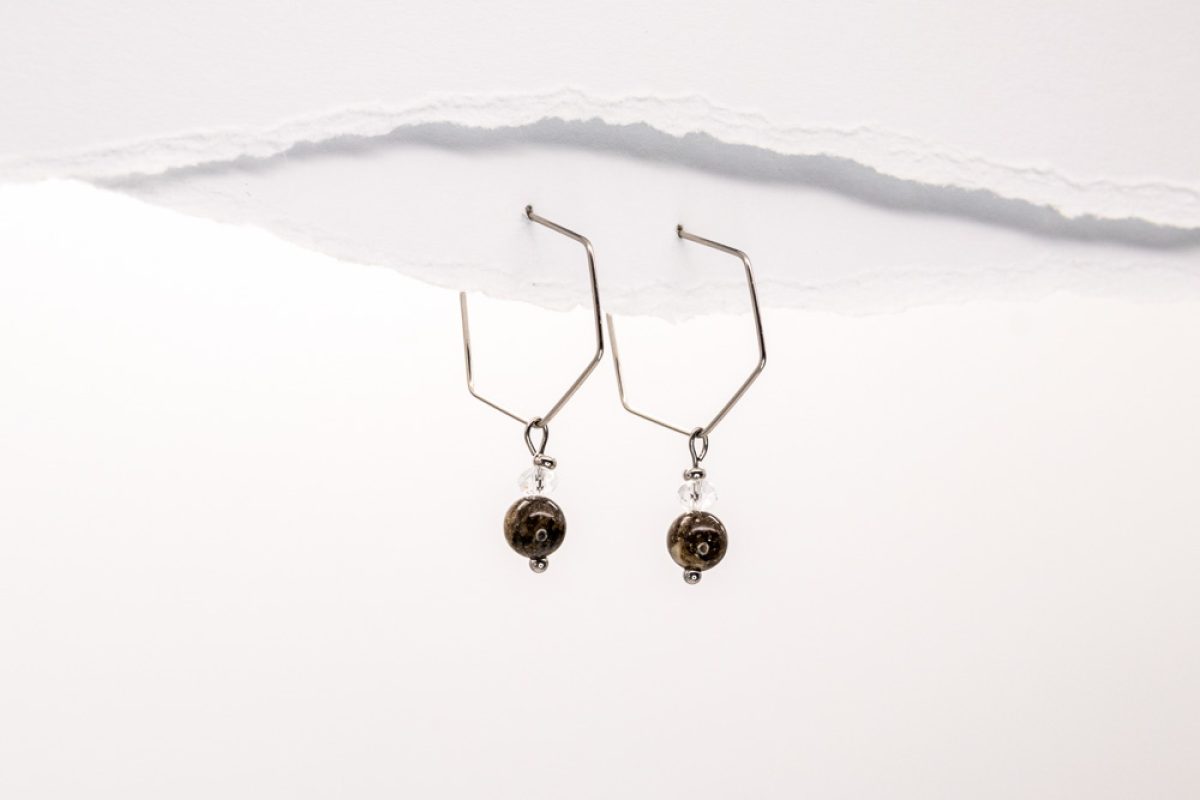 Handmade earrings - Croatian Limestone - Art Shop Unique