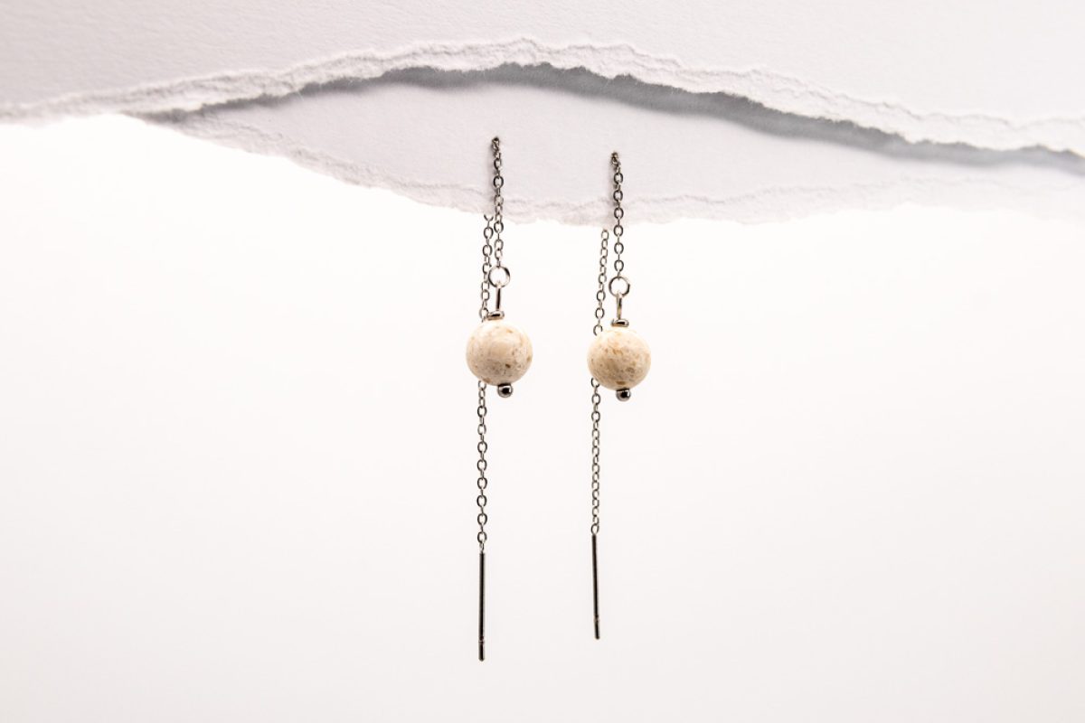 Handmade earrings - Croatian Limestone - Art Shop Unique
