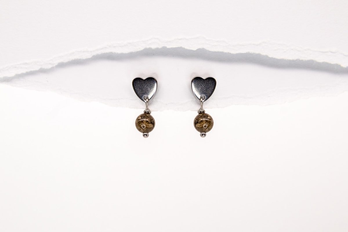 Handmade earrings - Croatian Limestone - Art Shop Unique