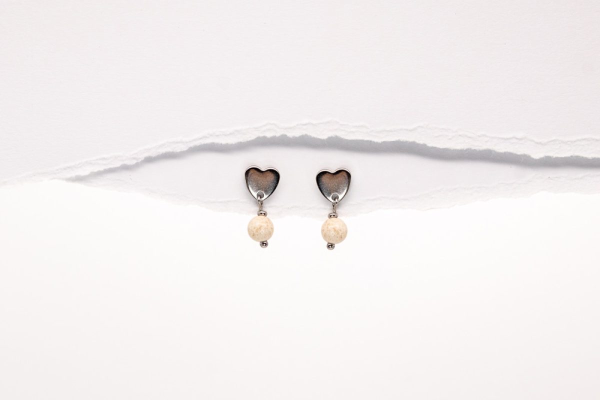 Handmade earrings - Croatian Limestone - Art Shop Unique