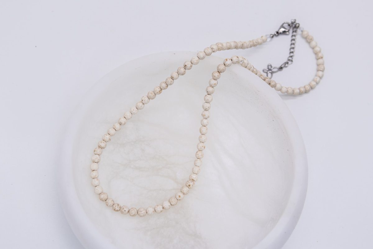 Handmade necklace - Croatian Limestone - Art Shop Unique