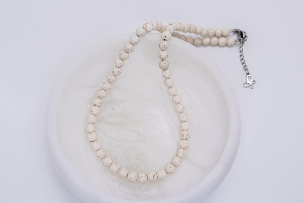 Handmade necklace - Croatian Limestone - Art Shop Unique