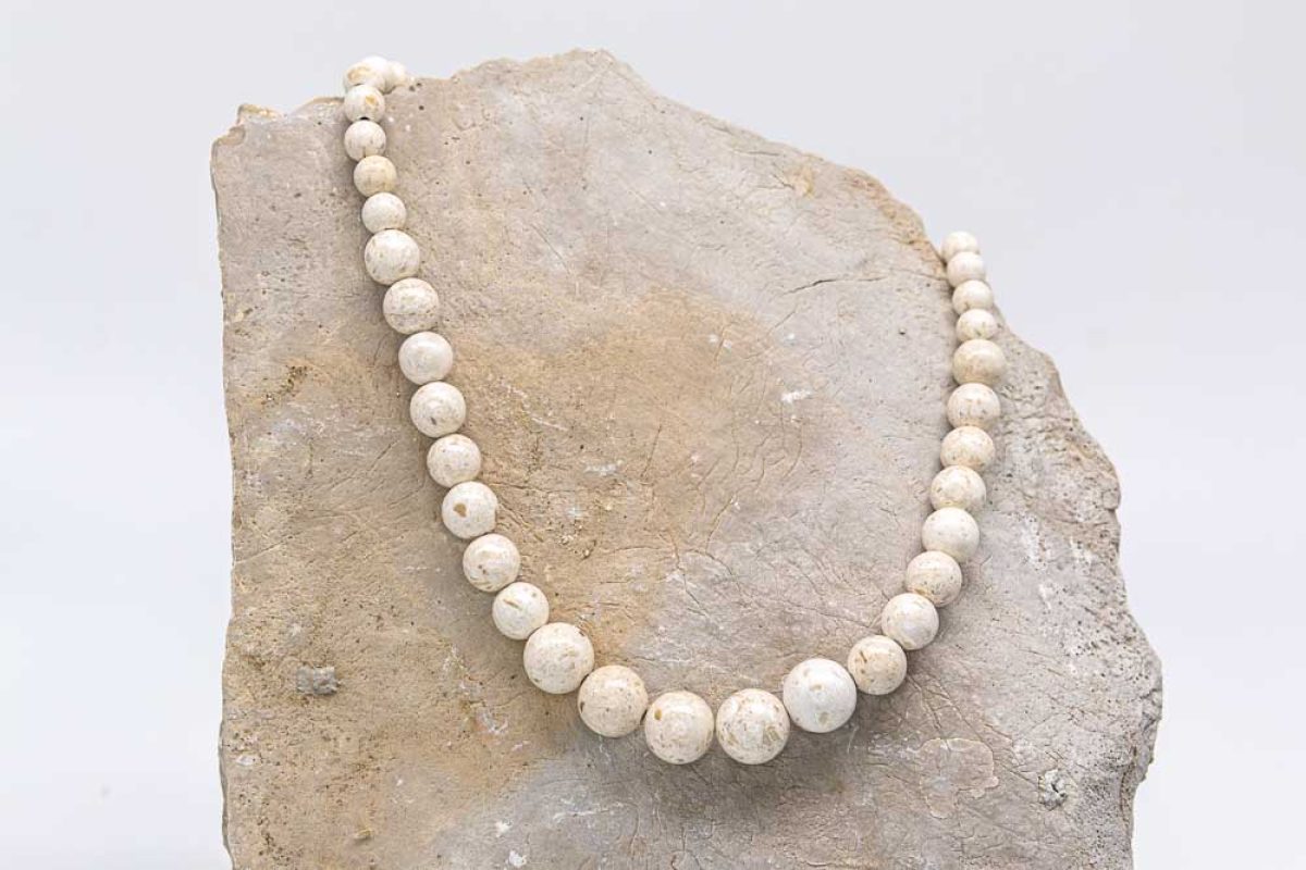 Handmade necklace - Croatian Limestone - Art Shop Unique