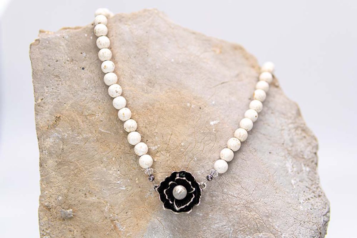 Handmade necklace - Croatian Limestone - Art Shop Unique